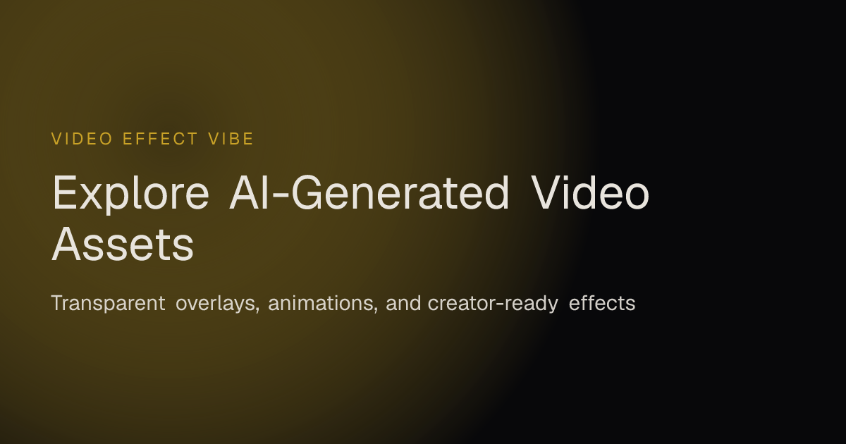 AI Video Effects Showcase | Video Effect Vibe
